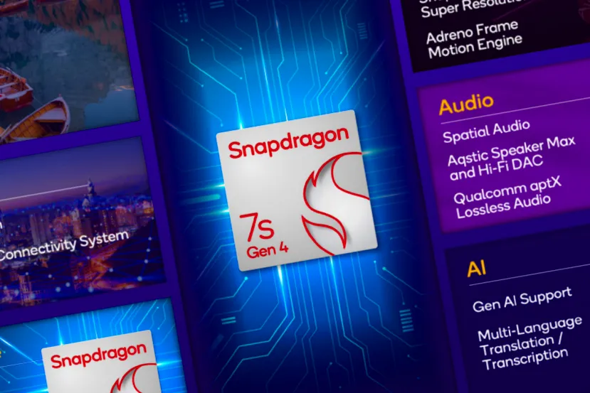Llega el Snadpragon 7s Gen 4 con un 7% más de rendimiento de CPU y GPU y capacidades de IA