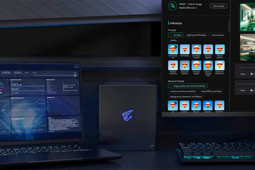 Nueva GPU externa de GIGABYTE que incluye una NVIDIA RTX 5090 y una gran conectividad