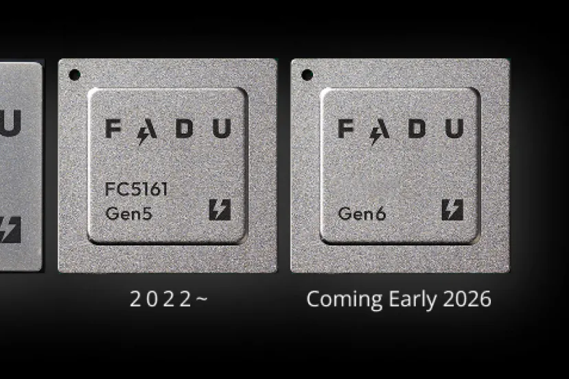 Hasta 28,5 GB/s y soporte para 512 TB en la controladora para SSD PCIe 6.0 FADU Sierra FC6161