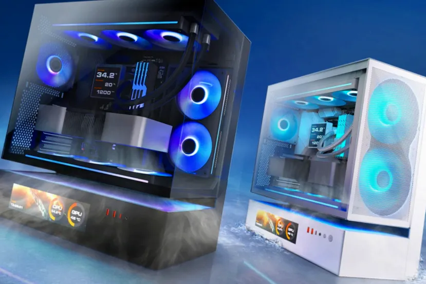 COUGAR Cooling Evolved presenta chasis CFV235 con ventilación flotante, AIO Poseidon Vistek Pro con LCD y ventiladores Unity modulares