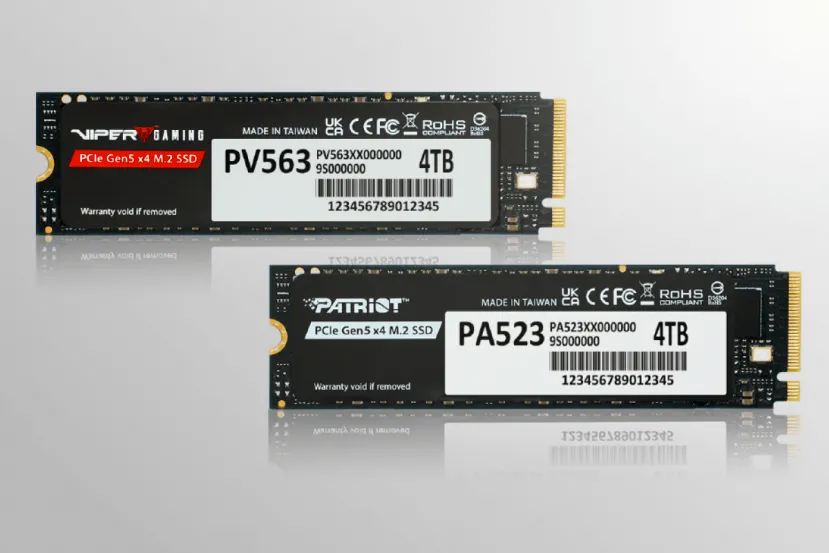 Nuevos SSD Patriot con PCIe 5.0 de gama media y entrada, hasta 14.000 MB/s y 3.000 TBW