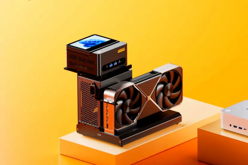 La nueva base para eGPU de AOOSTAR cuenta con Thunderbolt 5 y hueco para añadir tu MiniPC