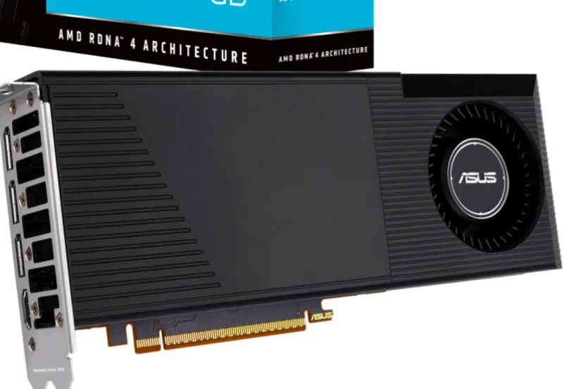 ASUS lanza su Radeon AI PRO R9700 32 GB con disipador de turbina