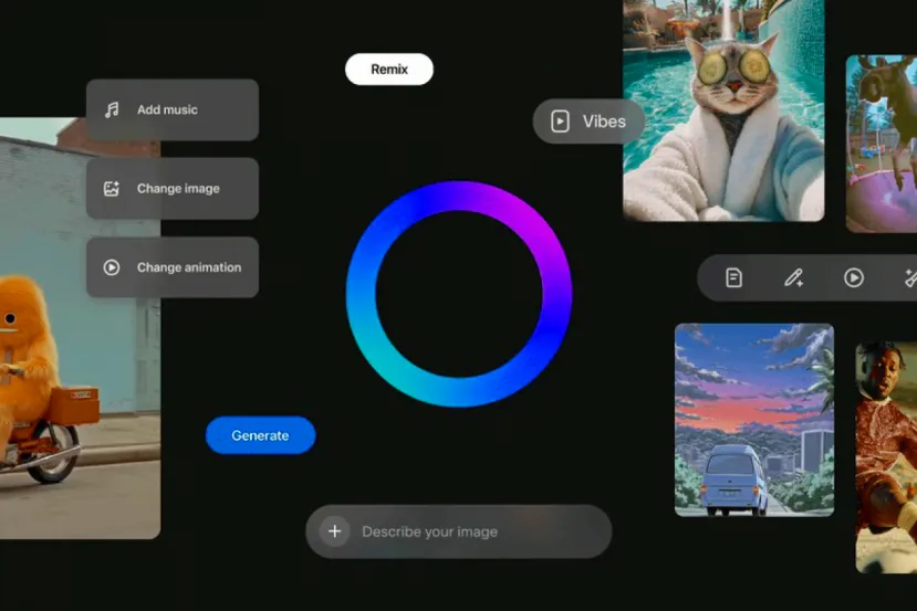 Meta lanza Vibes: un nuevo feed de vídeos generados con IA en su app