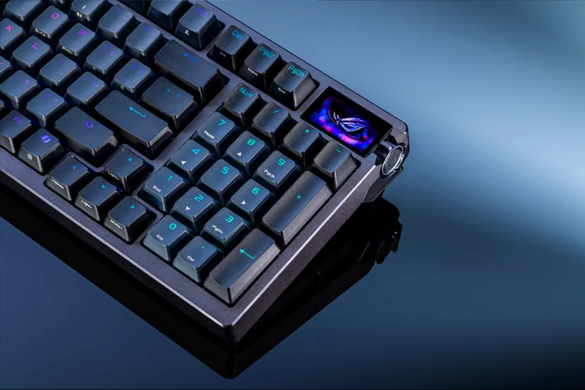 El teclado ASUS ROG Azoth 96 HE tiene interruptores magnéticos ROG HFX V2 y tasa de sondeo de 8.000 Hz