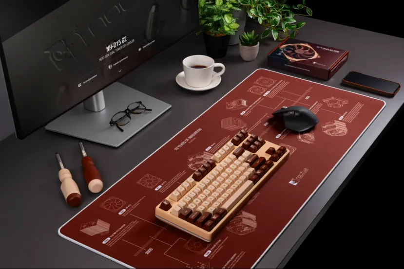 Noctua cumple 20 años online y lo celebra renovando su página web y lanzando una alfombrilla para escritorio conmemorativa