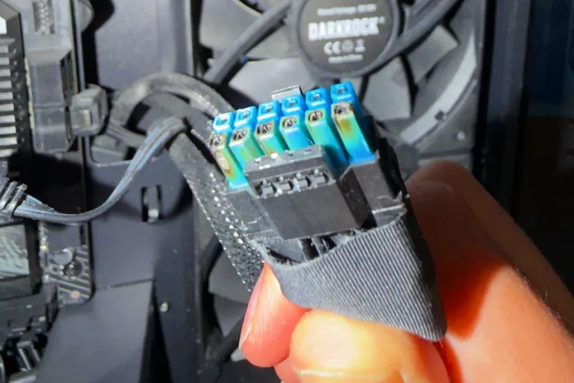 Aparece otra AMD Radeon RX 9070 XT de Sapphire con el conector de 16 pines quemado