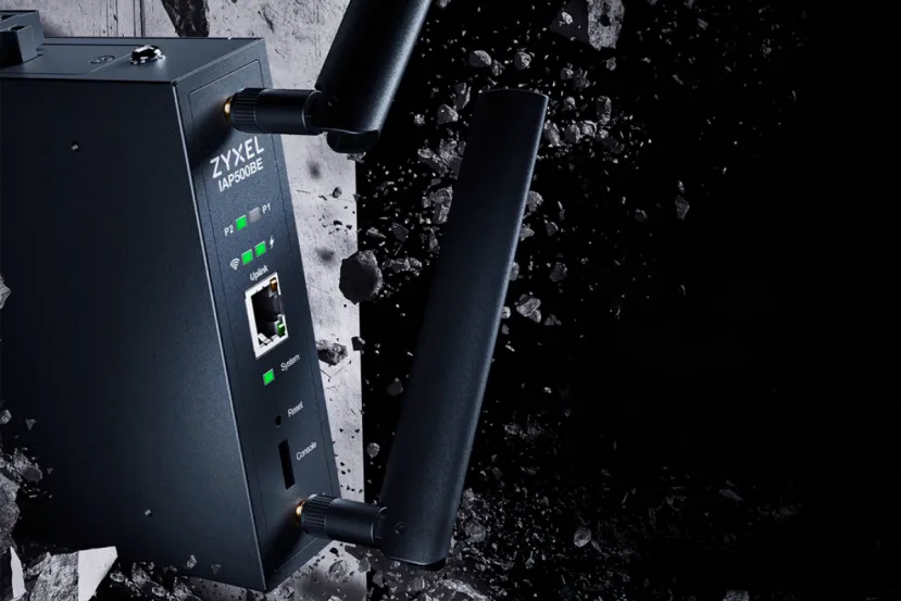 Zyxel IAP500BE punto de acceso WiFi 7 industrial BE5000 con Smart Mesh MLO, carcasa metálica y gestión Nebula