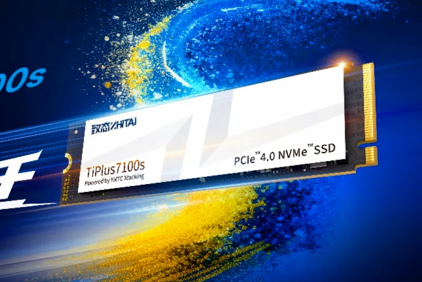 Zhitai presenta el SSD TiPlus 7100s, tecnología Xtacking 4.0 con celdas 3D NAND de 294 capas y hasta 7.400 MB/s sin cache DRAM