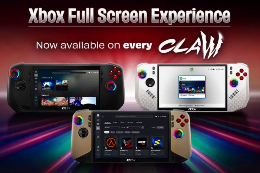 La MSI Claw necesita hasta un 5% menos de RAM para arrancar cuando usa el modo pantalla completa de la App Xbox