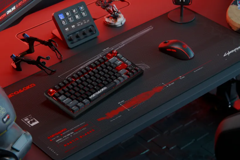 CORSAIR y CD Projekt Red se unen para lanzar un teclado, ratón y alfombrillas tematizados con Cyberpunk 2077