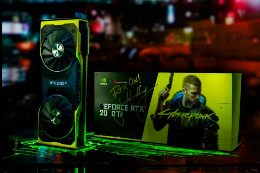NVIDIA está regalando una GeForce RTX 2080 Ti Cyberpunk Edition firmada por Jensen Huang