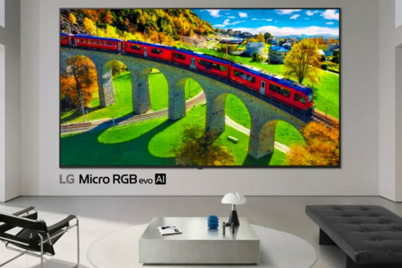 LG presenta su primera televisión con tecnología Micro RGB Evo, 100% de BT.2020, DCI-P3 y Adobe RGB