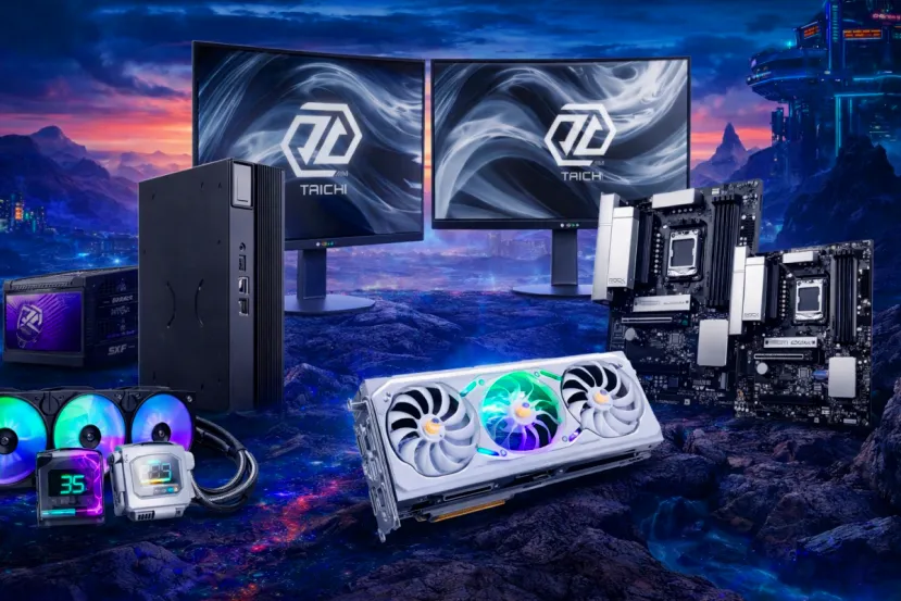 ASRock adelanta el CES 2026 con monitores OLED de hasta 540 Hz y una RX 9070 XT blanca con pantalla