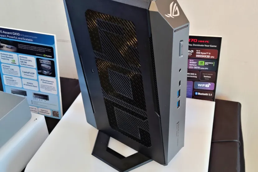 ASUS ROG GR70: MiniPC compacto con todo un AMD Ryzen 9 9955HX3D y una RTX 5070