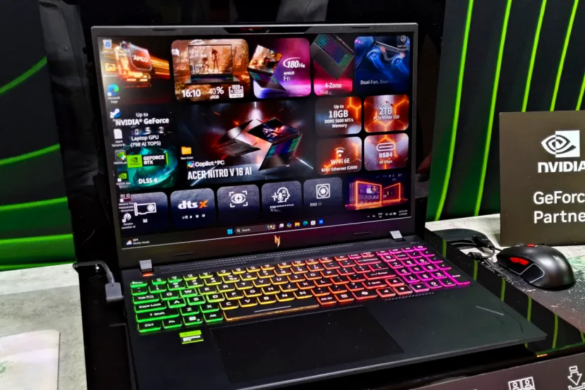 El Acer Nitro V 16 AI se pone al día con los nuevos procesadores AMD Ryzen AI 9 465