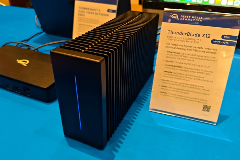 OWC rompe los límites del almacenamiento en el CES 2026: 192 TB en un solo dispositivo con Thunderbolt 5