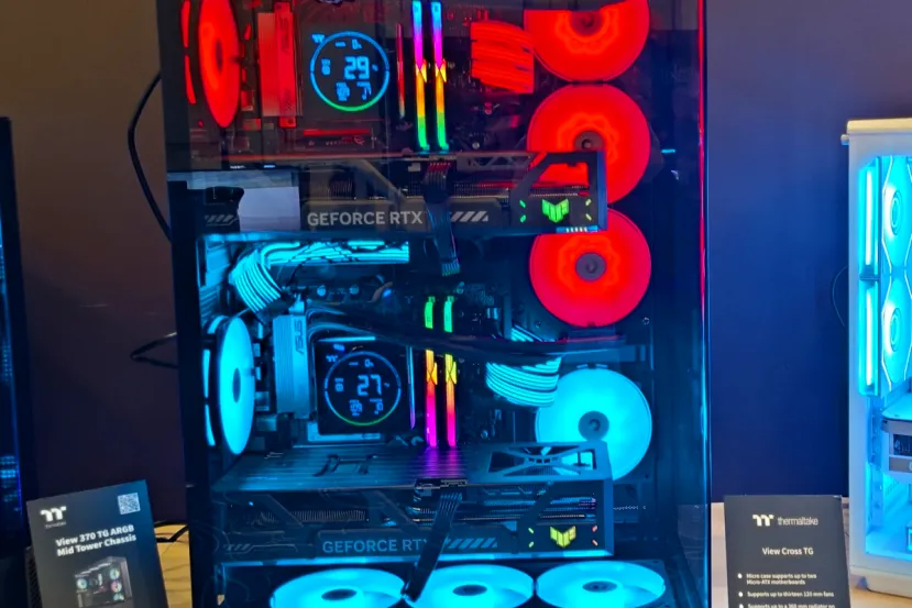 Sistemas de doble PC en una sola torre con las Thermaltake AX1000 TG y View Cross TG