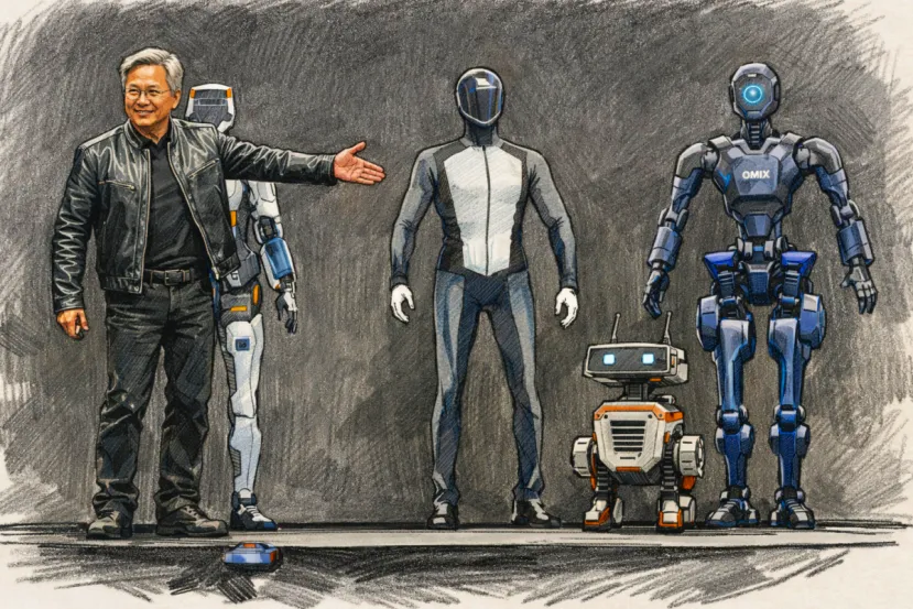 Jensen Huang, CEO de NVIDIA, pone fecha a los robots con capacidades humanas y señala 2026 como el primer año clave para su despliegue real