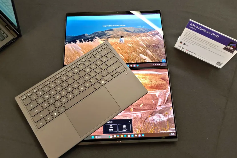 El ASUS Zenbook Duo se refina en 2026: chasis de Ceraluminum, bisagra invisible y doble pantalla OLED sin apenas marco