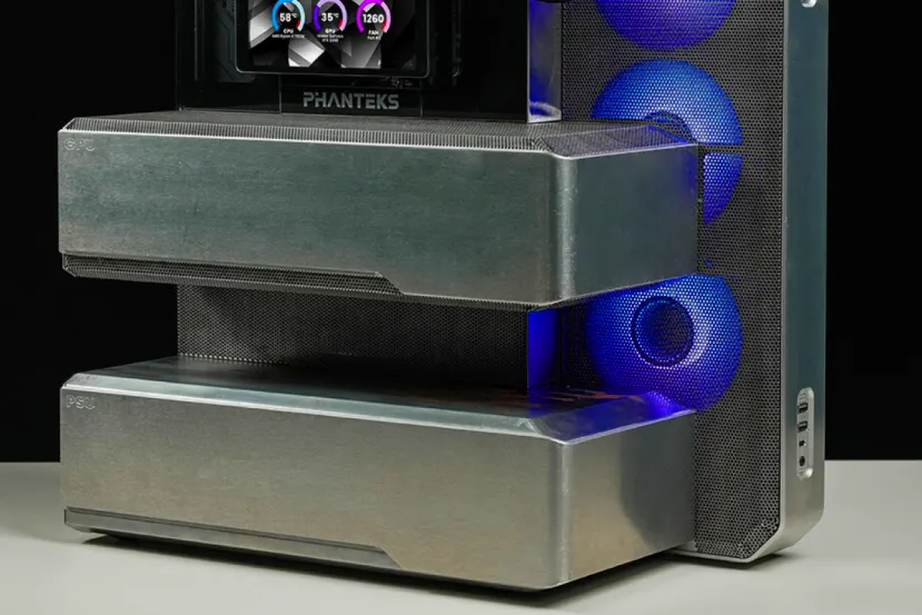 Phanteks ha mostrado el EXO 626, un chasis conceptual abierto que separa los componentes por zonas