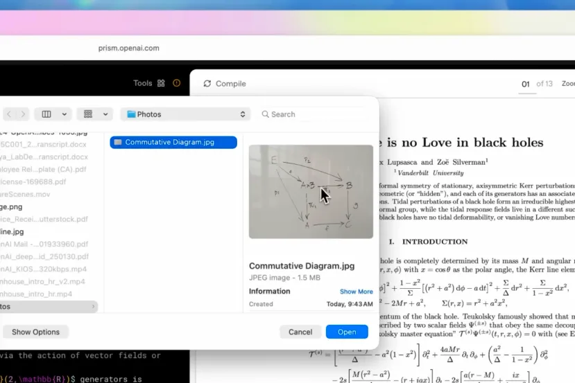 OpenAI presenta Prism, una plataforma unificada para científicos e investigadores gratuita y con acceso a GPT-5.2