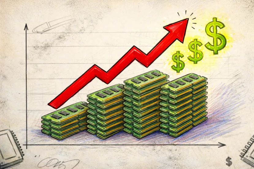 La subida de precios de la memoria se revisa para ser más pesimista en este Q1 26, hasta un 95 % más en DRAM y un 60 % en NAND Flash