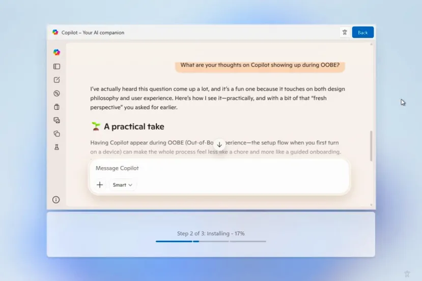 Microsoft te entretendrá con Copilot durante la instalación de Windows 11: la IA llega a la pantalla de configuración