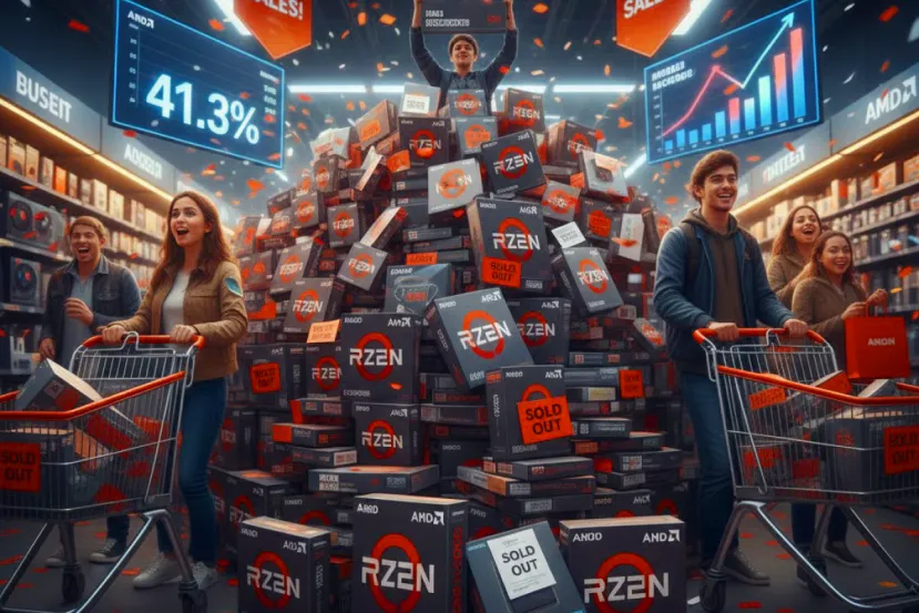 AMD supera por primera vez una cuota del 40% en ingresos de sus CPUs para servidores