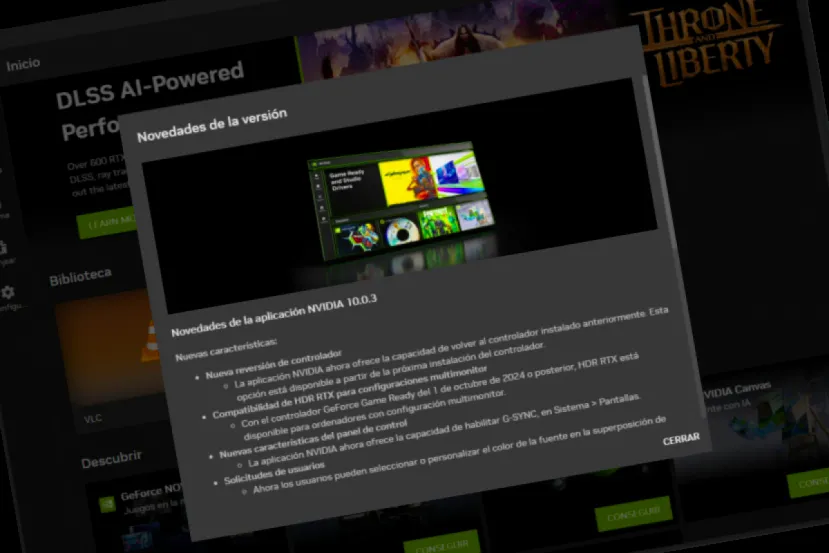 NVIDIA lanza una nueva versión Hotfix de su App para solucionar problemas en su inicio y el cambio entre dGPU e iGPU
