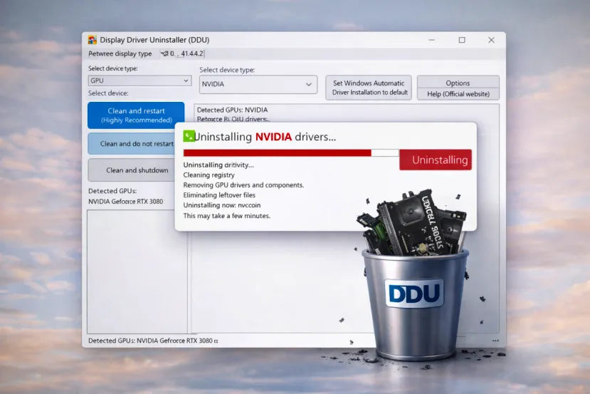 DDU se actualiza a la versión 18.1.4.2 para eliminar más archivos innecesarios al desinstalar los drivers de tu tarjeta gráfica
