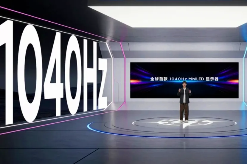TCL presenta el primer monitor del mundo con panel miniLED y unas tasa de refresco de 1.040 Hz