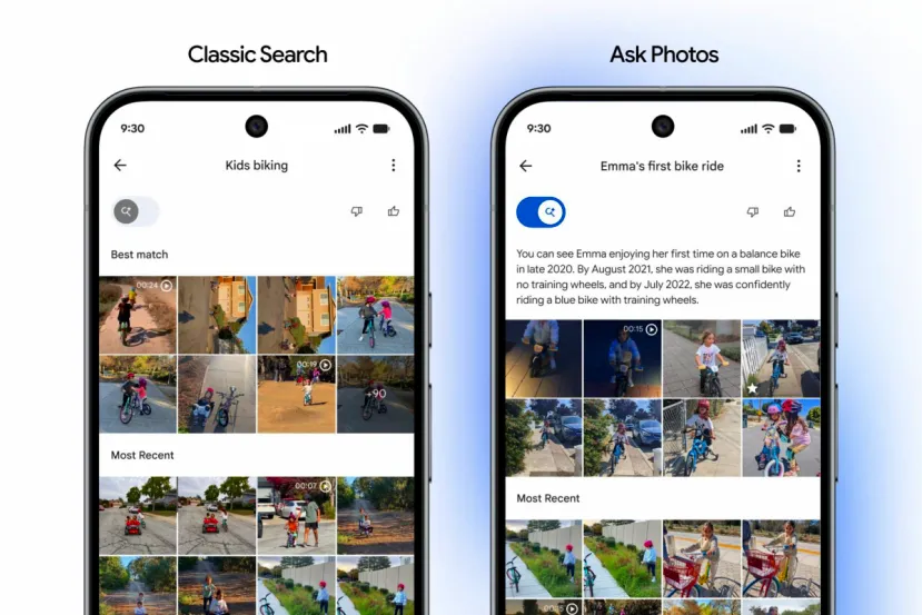 Google añade un botón para desactivar la IA en las búsquedas de Google Photos: a veces la tecnología de antes es mejor