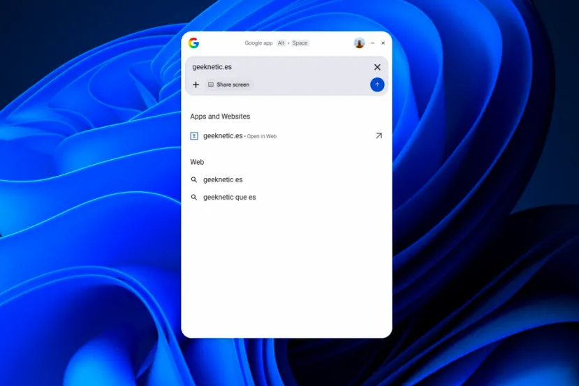 Google lanza su app de escritorio para Windows en todo el mundo y lleva la búsqueda con IA directamente al PC