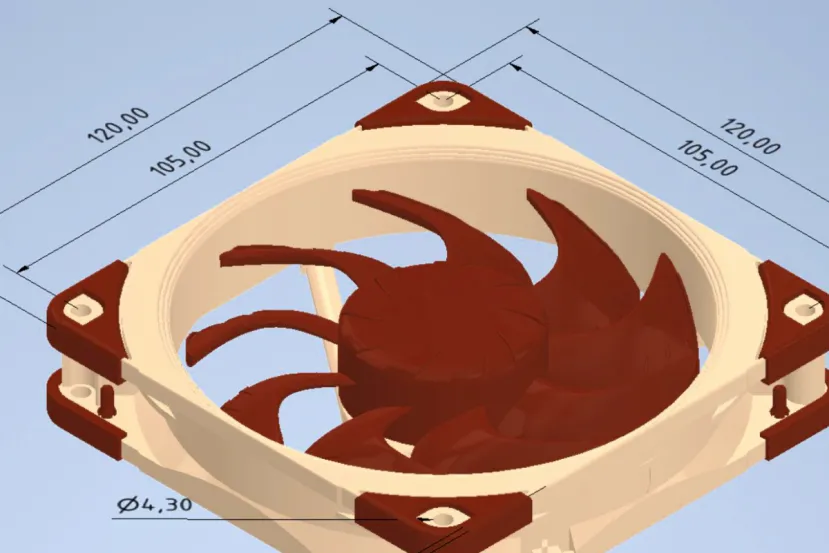 Ya disponibles los CAD oficiales de ventiladores Noctua para diseño e integración 