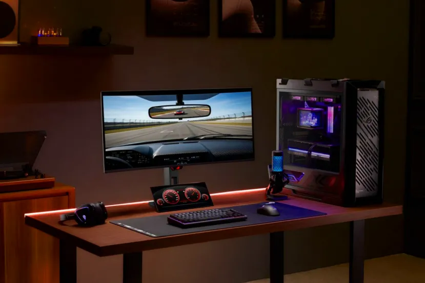 ASUS ROG presenta dos monitores nuevos: QD-OLED a 280Hz y una pantalla táctil secundaria para monitorizar el sistema
