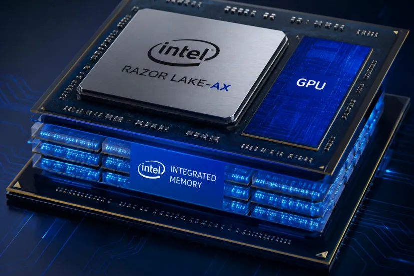 Los Intel Razor Lake-AX apostarán por memoria en el paquete para rivalizar con AMD y Apple