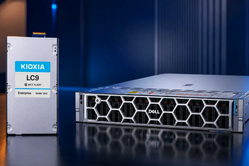Kioxia y Dell Technologies logran el primer servidor con 9,8 petabytes de almacenamiento flash en un solo chasis gracias a los SSD LC9 de 245 TB
