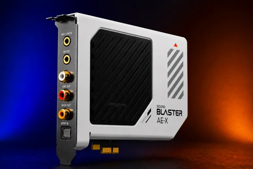 Creative lanza la Sound Blaster AE-X, una tarjeta de sonido PCIe con DAC ESS, 130 dB de SNR y reproducción de 32 bits a 384 kHz