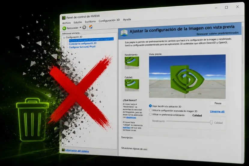 El histórico Panel de Control de NVIDIA deja paso definitivo a la NVIDIA App