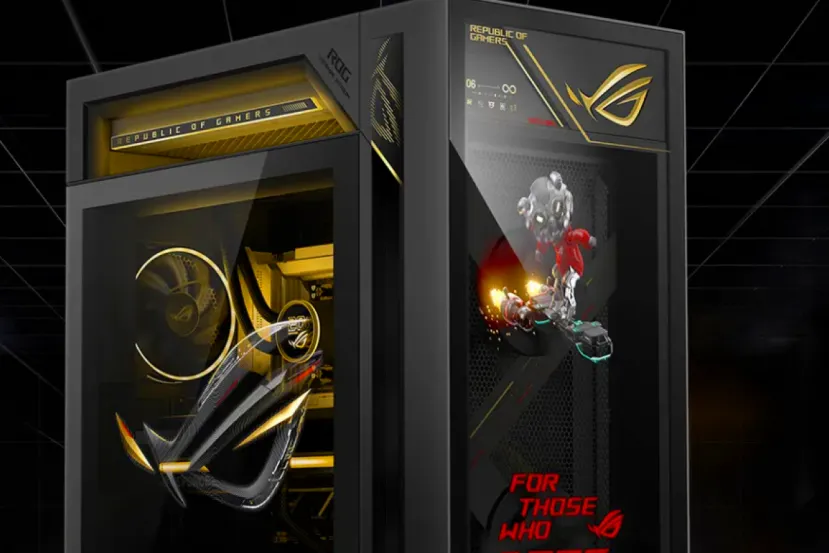 ASUS ROG G1000 Edition 20: así es el sobremesa de 40 kilos con ventiladores holográficos y un Ryzen 9 9950X3D