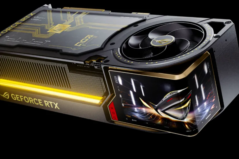 ASUS ROG Astral GeForce RTX 5090 Edition 20: la impresionante tarjeta gráfica de 5 slots con pantalla curva y 4 ventiladores