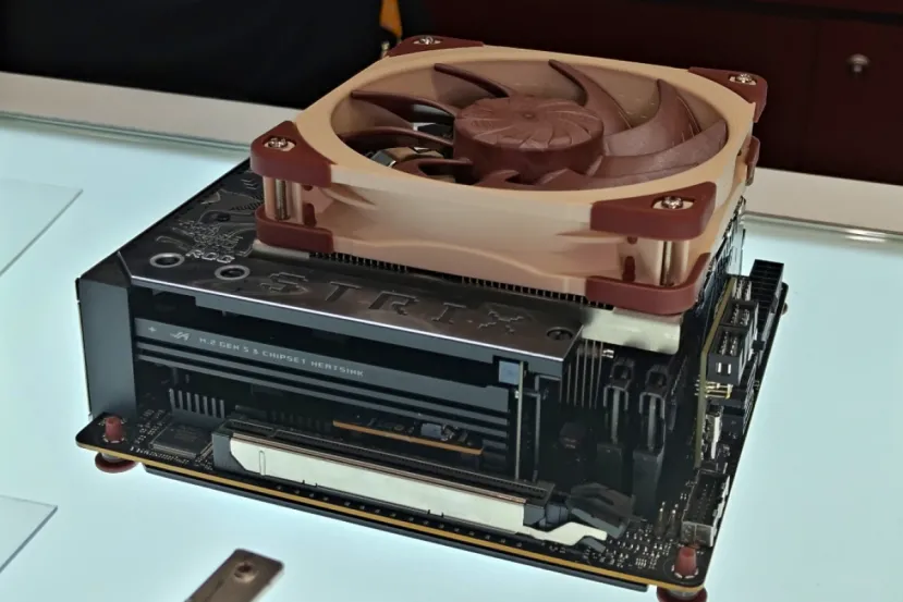 Así es el prototipo del disipador de perfil bajo de alto rendimiento para AM5 que Noctua lanzará en 2027