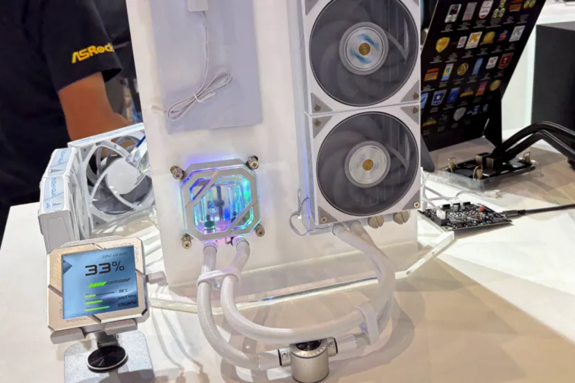Refrigeración líquida de 360 mm con pantalla LCD, efecto 3D y puertos: esto es lo que nos ha enseñado ASRock