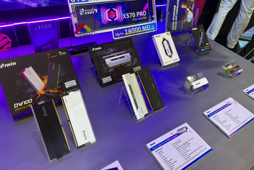 DDR5-6200 CL28 en 256 GB y kits de 192 GB: así es la memoria más ambiciosa de Biwin con Origin Code 4R CUDIMM y Black Opal DW100