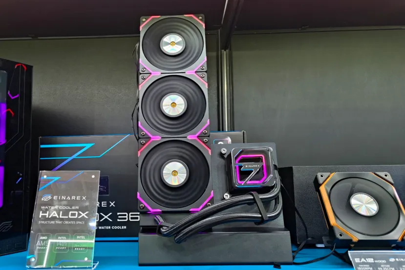 El Einarex Halox 360 es el AIO con pump block hueco que convierte la refrigeración líquida en parte del diseño del montaje