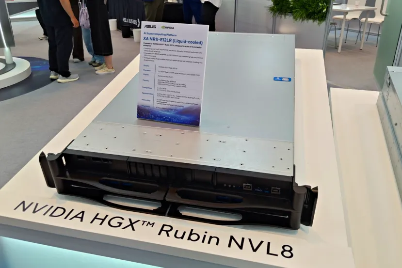 ASUS presenta la XA NR1I-E12LR, su plataforma liquid-cooled con NVIDIA HGX Rubin NVL8