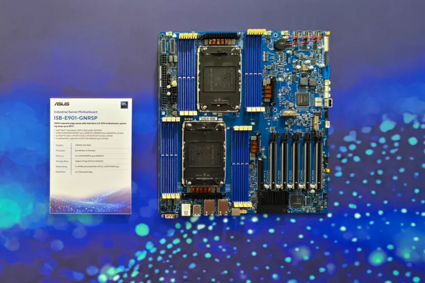 ASUS trae al Computex tres placas base industriales para edge server con Xeon 6 y Xeon 600