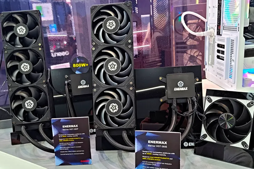 Las refrigeraciones líquidas AiO para workstations de ENERMAX WST pueden disipar hasta 800 W