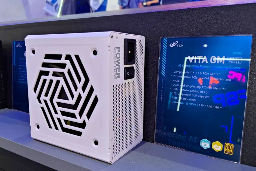 Un ventilador silencioso de 120 mm, diseño modular y 850 W para la nueva VITA GM de FSP